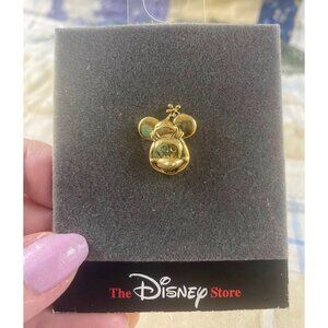 Disney Store Pin Minnie Mouse Gold-Plated on Original Card